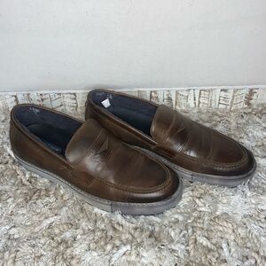 Ross & Snow Brown Matteo Shearling Loafer Sneaker Handmade in Italy Men’s 9.5